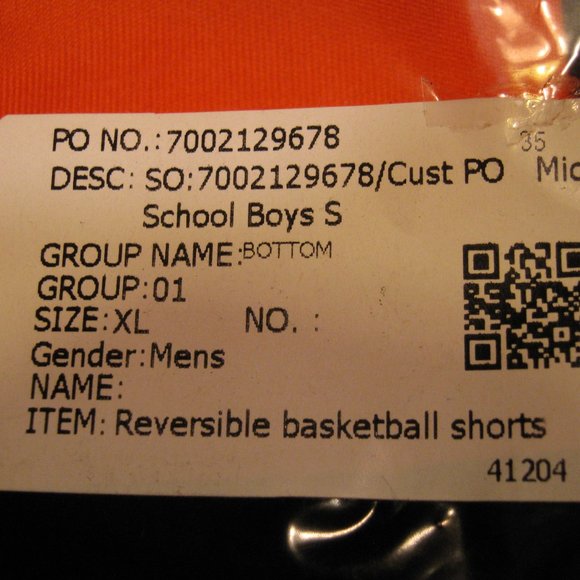 XLarge NWT Ben Sports Reversible Basketball Shorts Middle School Boy - Picture 3 of 10